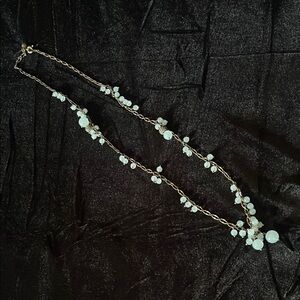 J. Crew Gold and White Elegant Necklace